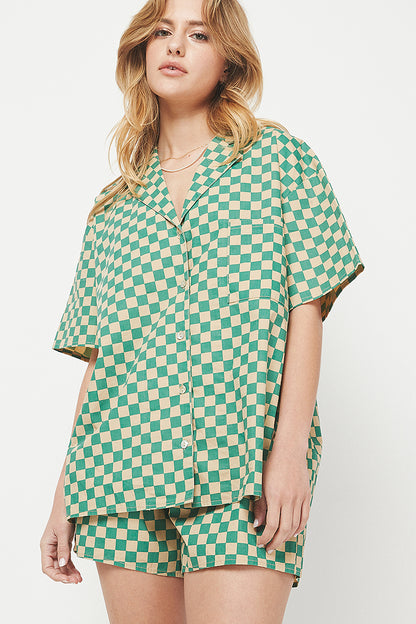 GROOVY BUTTON FRONT SHIRT