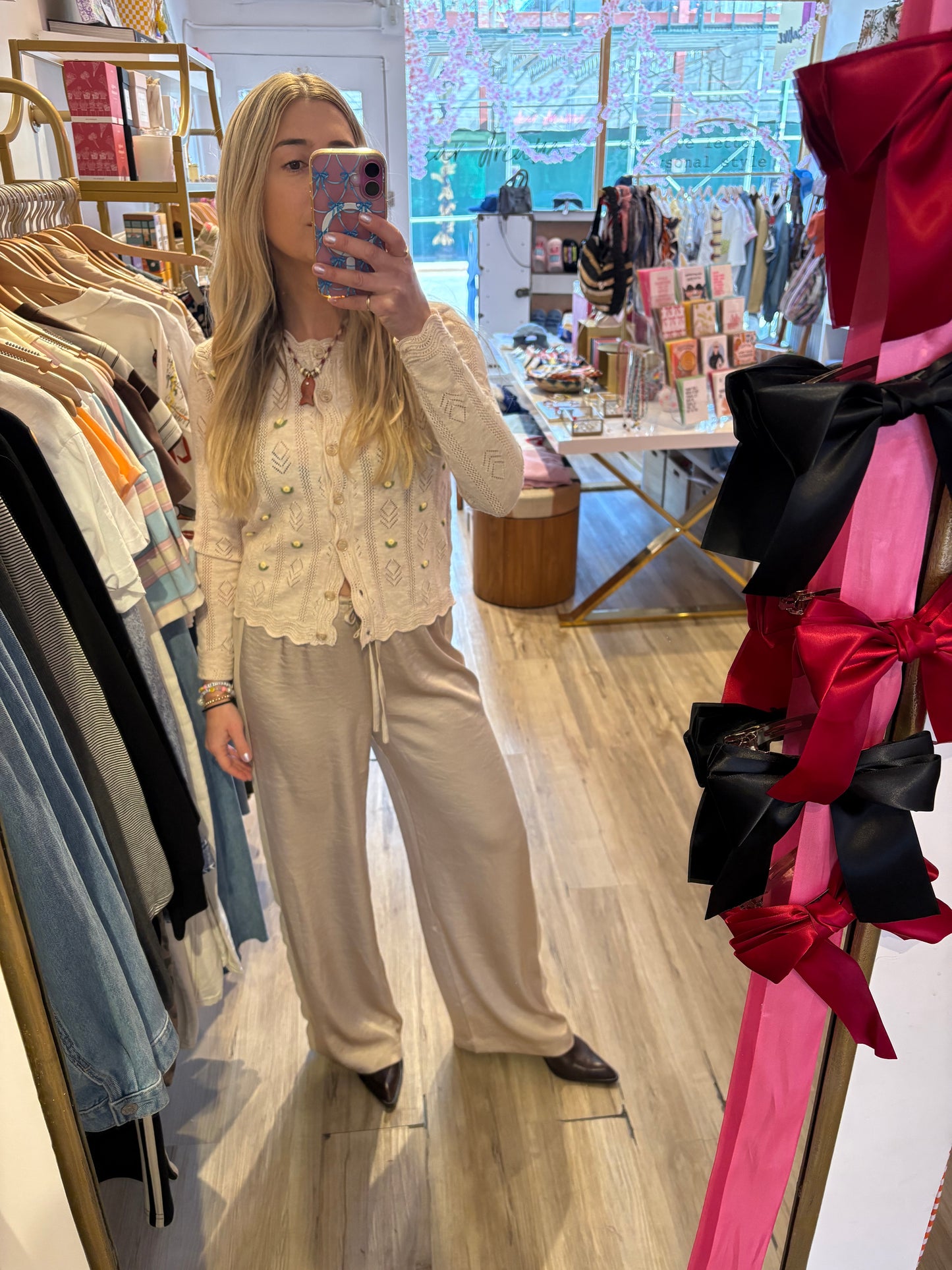 TONYA ROSETTE CARDIGAN