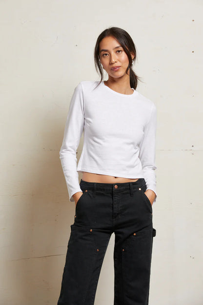 JAMIE RECYCLED COTTON LS CREW