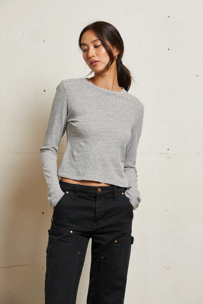 JAMIE RECYCLED COTTON LS CREW