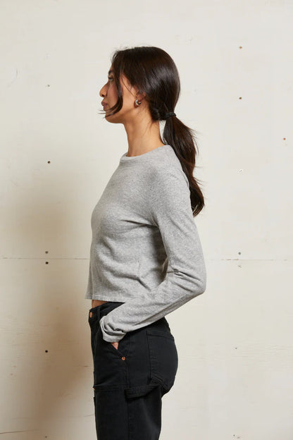 JAMIE RECYCLED COTTON LS CREW