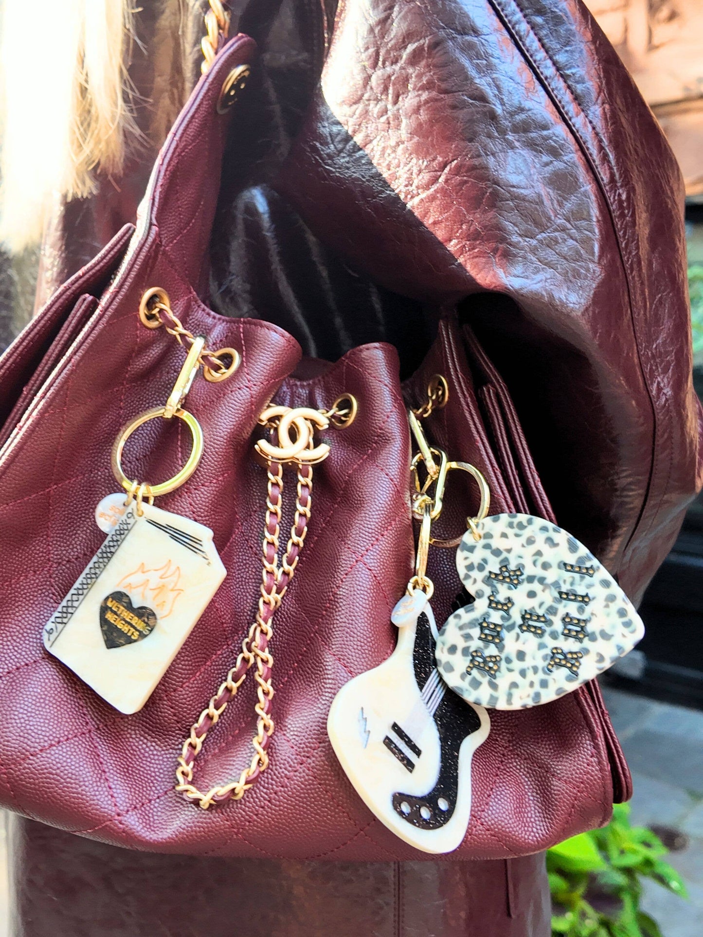 Hand-painted Wuthering Heights Bag Charm + Keychain