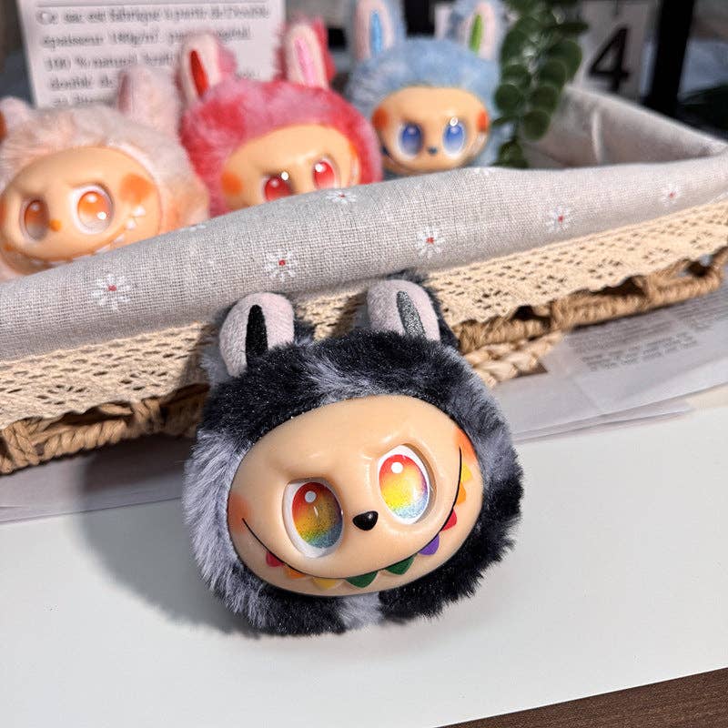 LABUBU TIE DYE PLUSH KEYCHAIN
