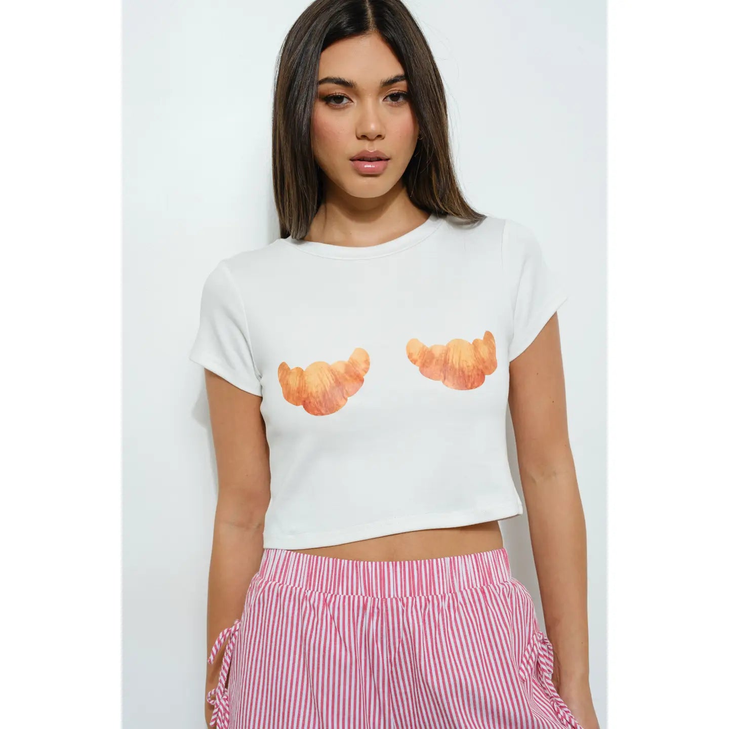 CROISSANT CROP TEE