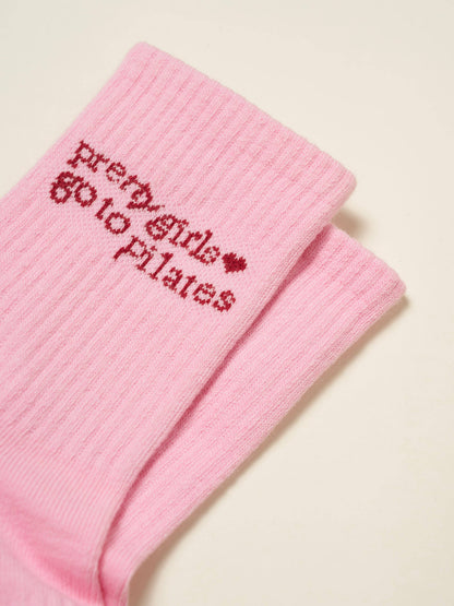 PRETTY GIRLS GO TO PILATES GRIP SOCKS