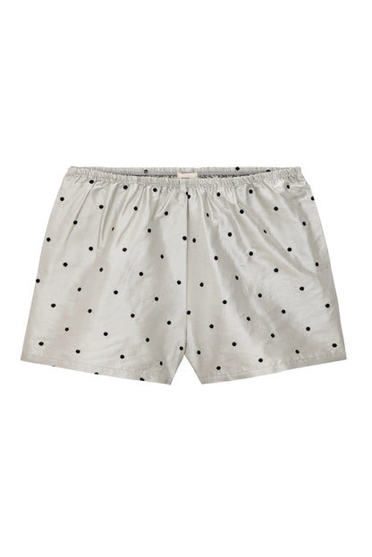 TAFFETA POLKA DOT TAP SHORTS
