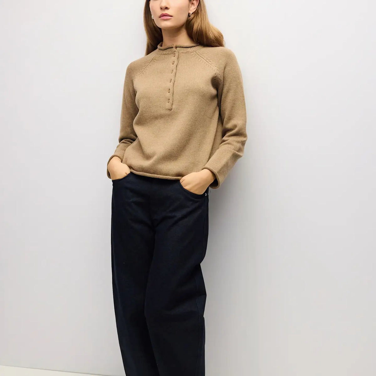 THE PERFECT ROLL NECK RAGLAN SWEATER