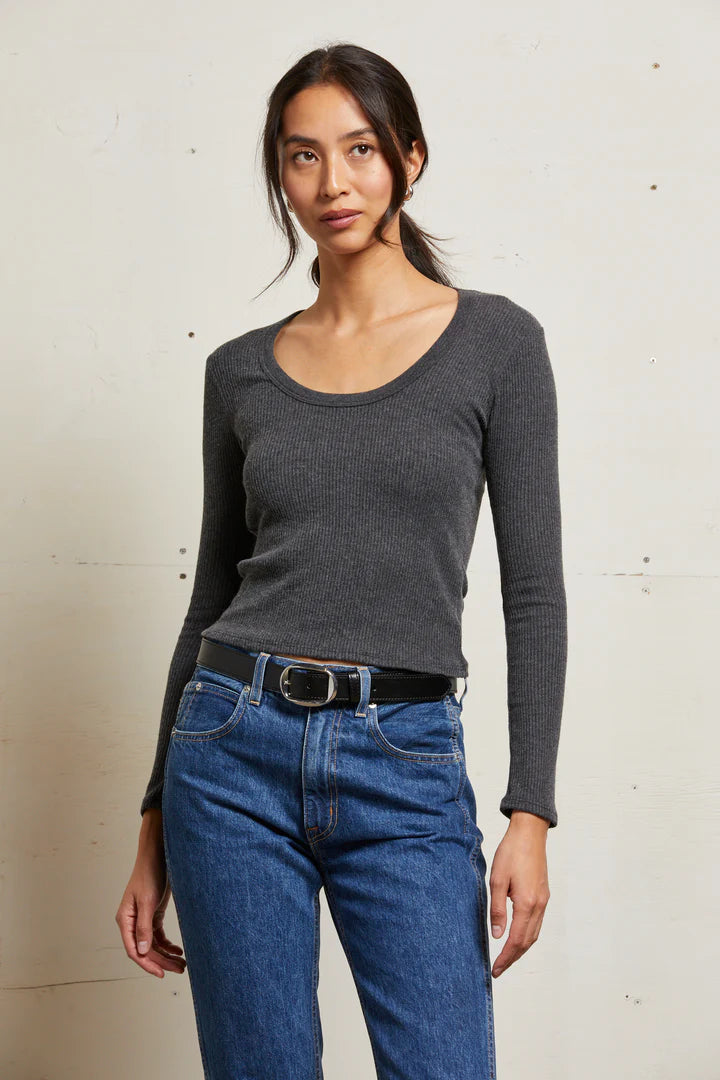 JOSIE SWEATER RIB U NECK
