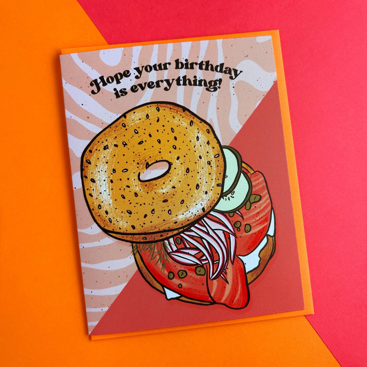Everything Bagel Birthday Card