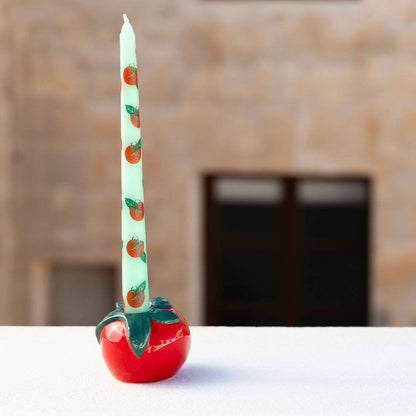 TOMATO TAPER CANDLES 2 PACK