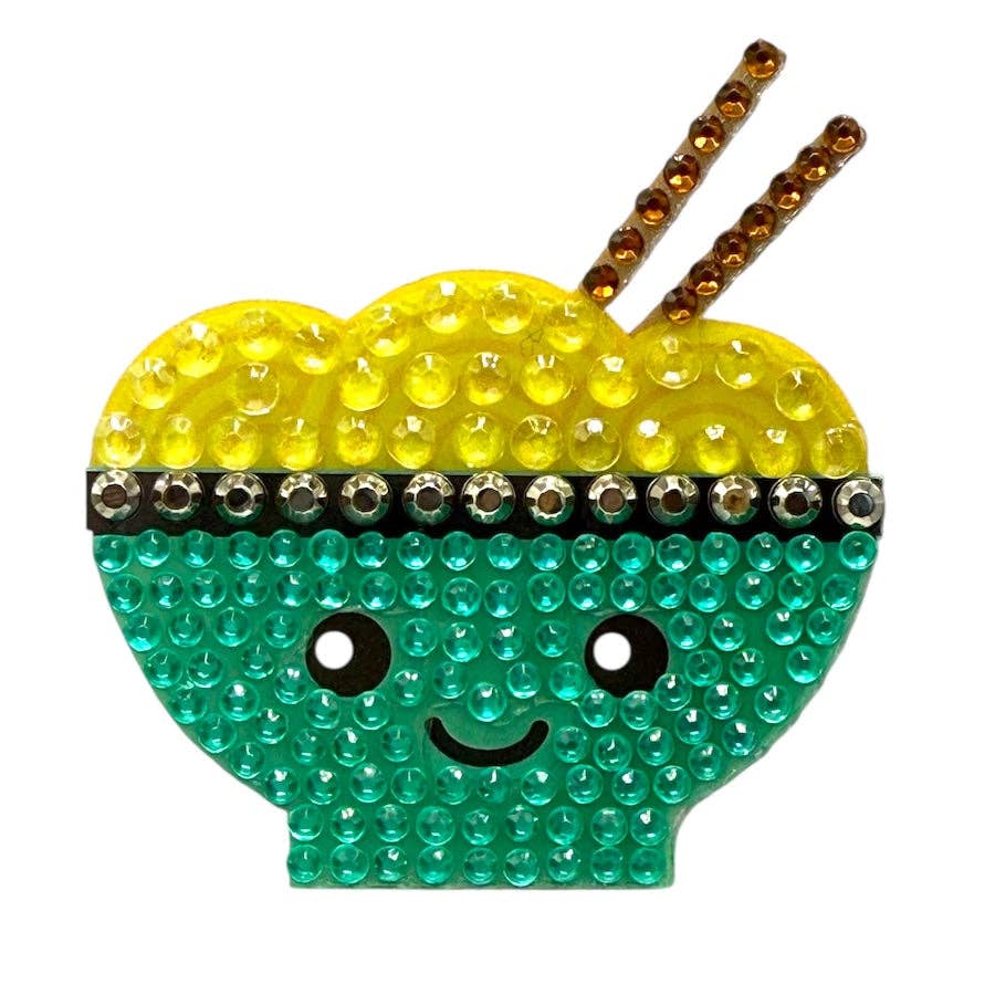 Rami Ramen Bowl Rhinestone Sticker