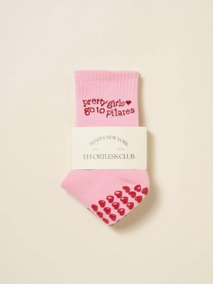 PRETTY GIRLS GO TO PILATES GRIP SOCKS