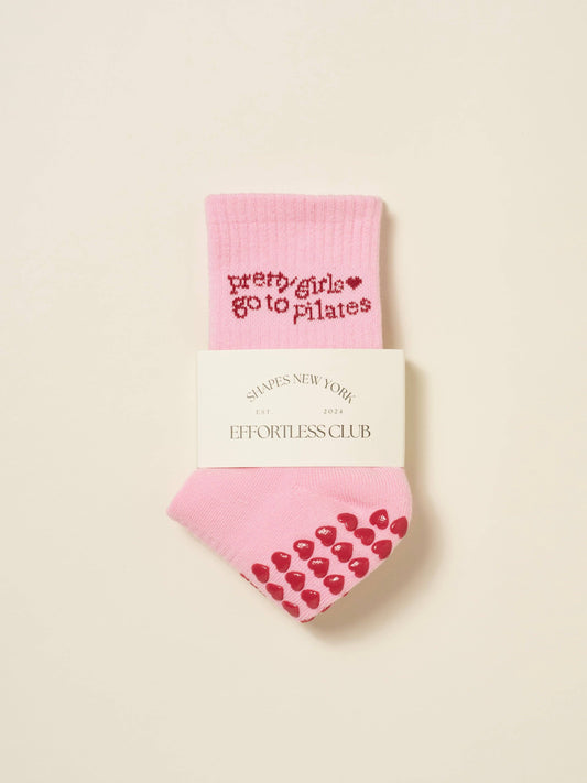 PRETTY GIRLS GO TO PILATES GRIP SOCKS