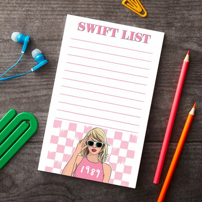 SWIFTIE LIST NOTEPAD