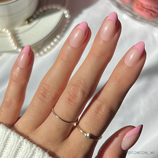 PINK MACARON PRESS ON NAILS