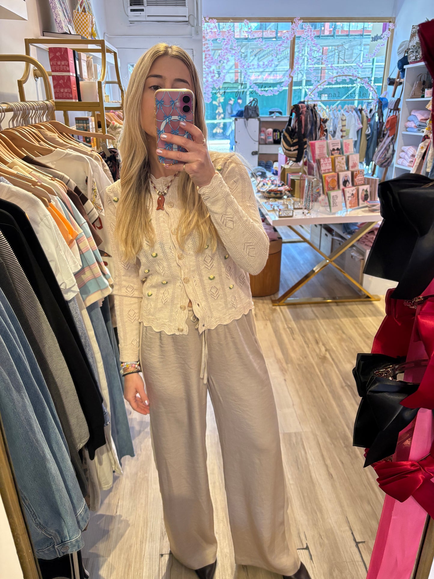 TONYA ROSETTE CARDIGAN