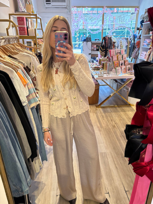 TONYA ROSETTE CARDIGAN