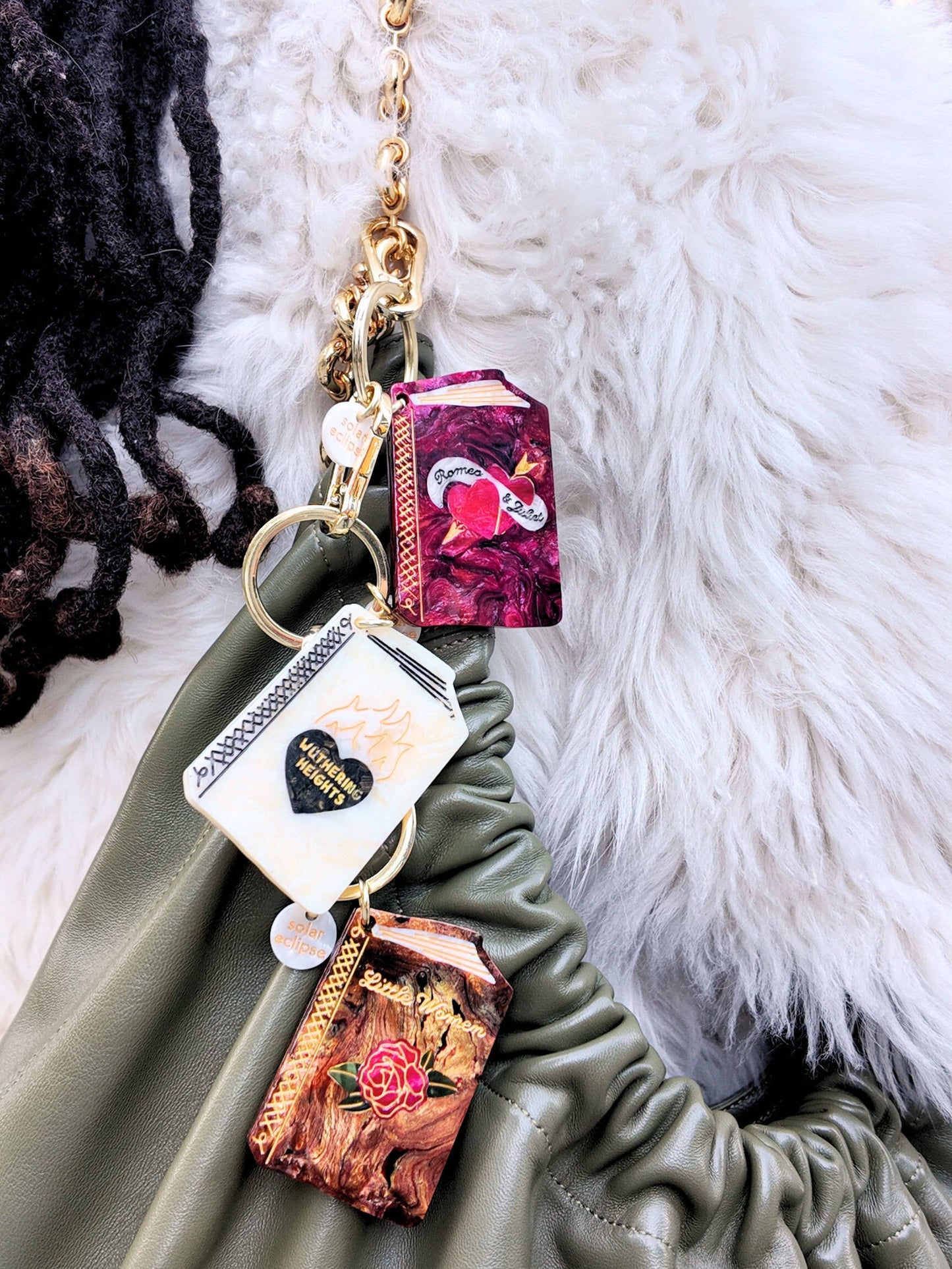 Hand-painted Wuthering Heights Bag Charm + Keychain