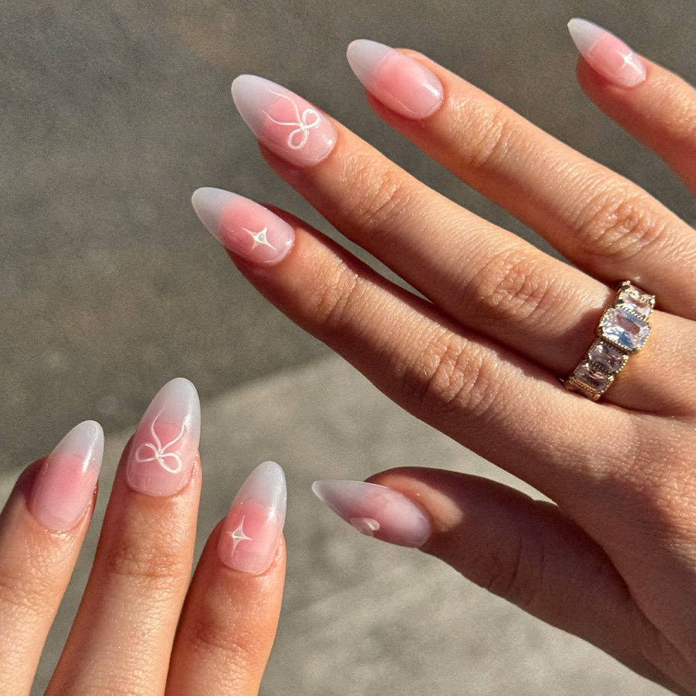 Lovers Knot Press on Nails