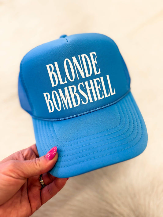 BLONDE BOMBSHELL TRUCKER HAT