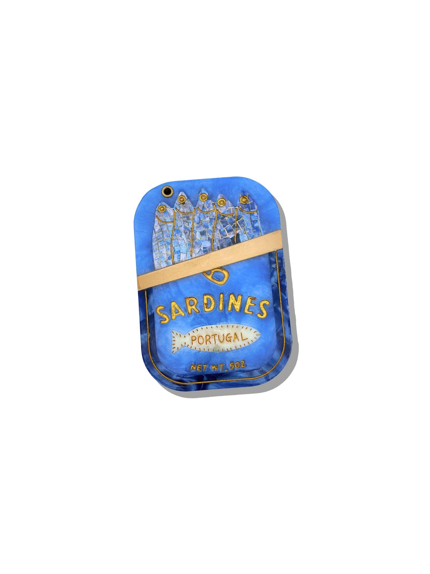 Hand-painted Sardines Compact Mirror