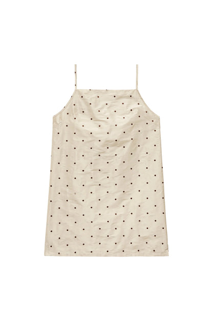 SILK TAFFETA POLKA DOT MINI DRESS