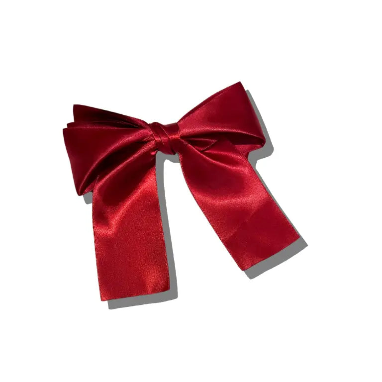 SATIN  BOW CLIP