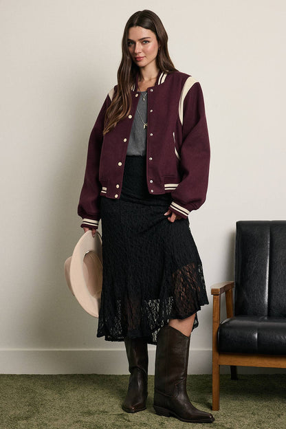 VINTAGE VARSITY BOMBER JACKET