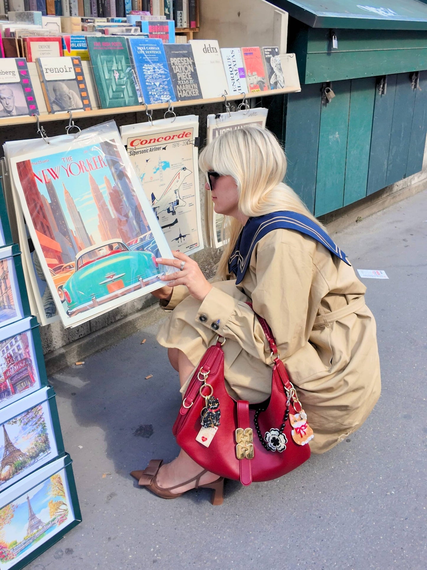 Hand-painted Kitten Bag Charm + Keychain