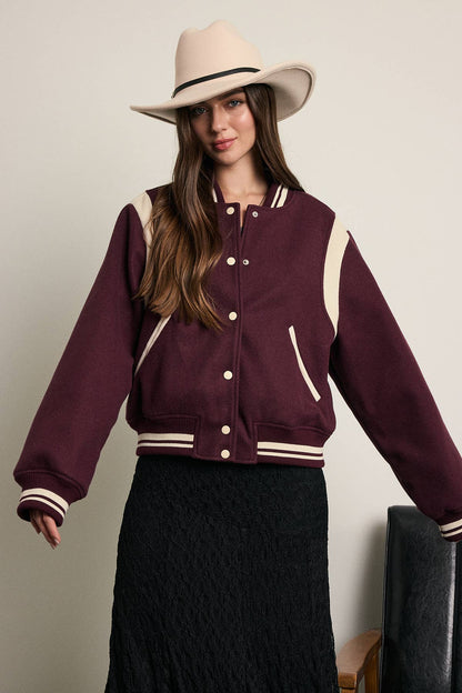 VINTAGE VARSITY BOMBER JACKET