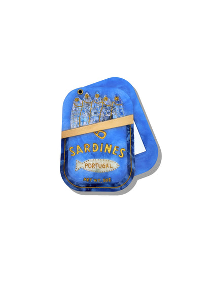 Hand-painted Sardines Compact Mirror