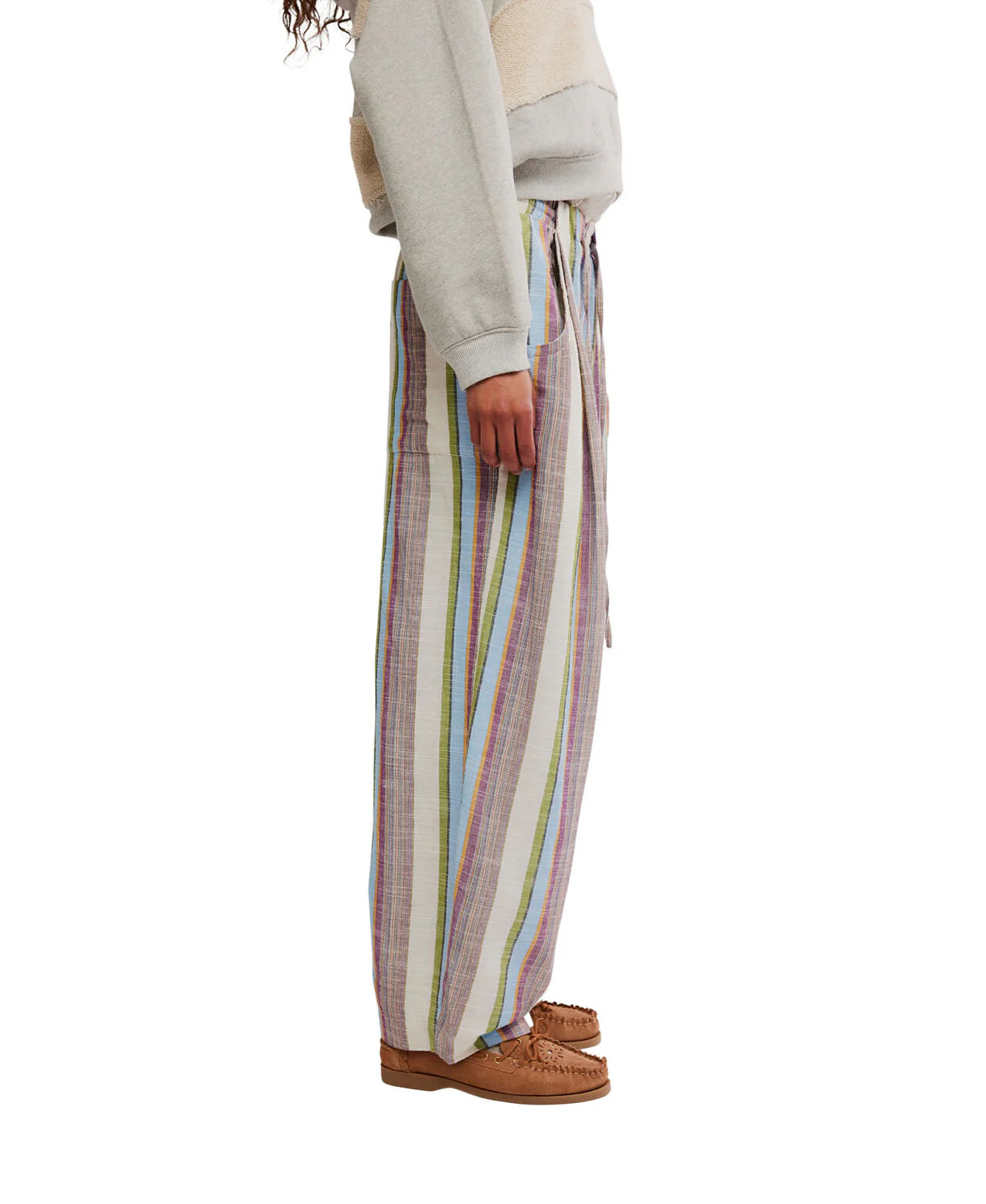 CHAMBERS LAID BACK STRIPE LINEN PANT