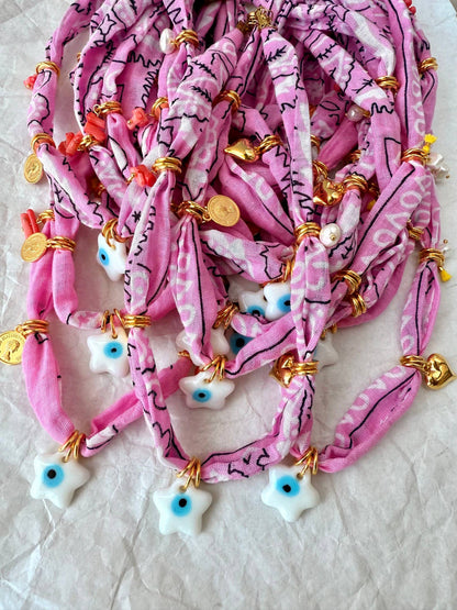 BOHEMIAN BANDANA SCARF CHARM NECKLACE