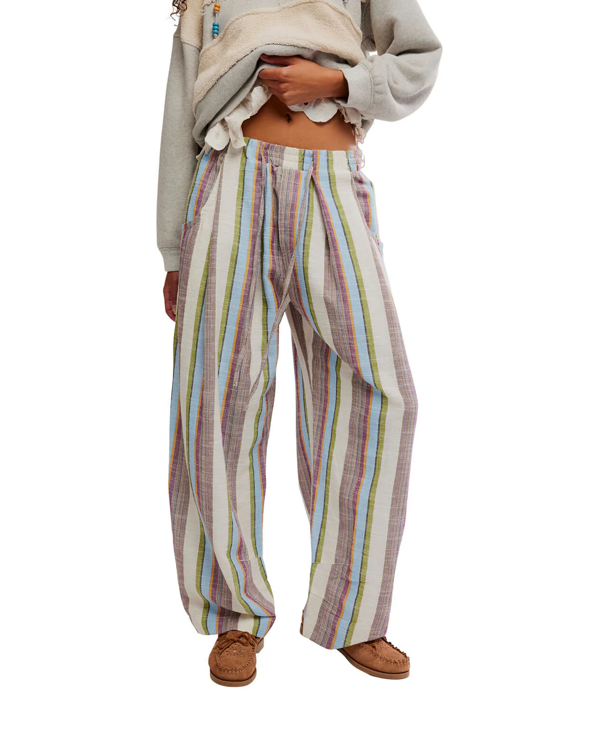 CHAMBERS LAID BACK STRIPE LINEN PANT