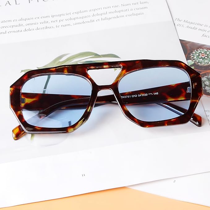HEXAGON AVIATOR SUNGLASSES