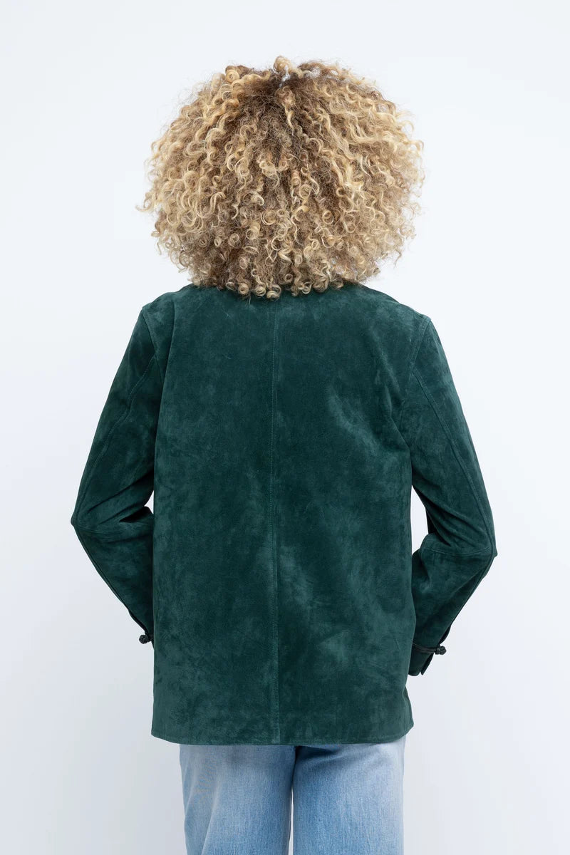 SUEDE FROG CLOSURE JACKET