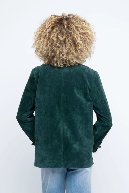 SUEDE FROG CLOSURE JACKET