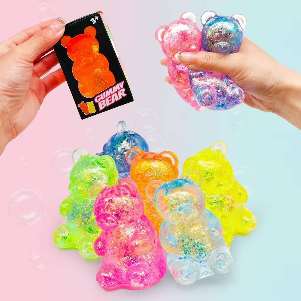 GLITTER GUMMY BEAR SQUISHY