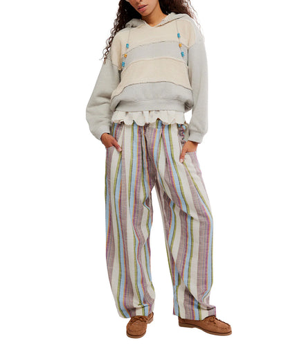 CHAMBERS LAID BACK STRIPE LINEN PANT
