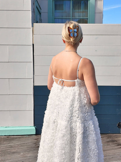 Hand-painted Boho Monarch Claw Hair Clip | Eco-Friendly