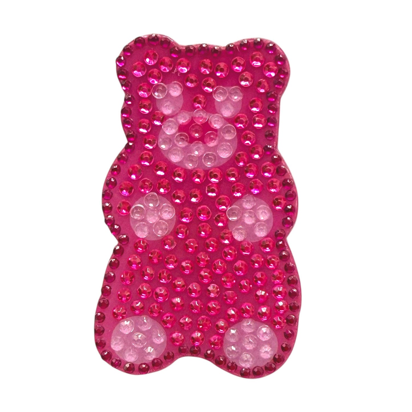 Pink Gummy Bear Rhinestone Sticker