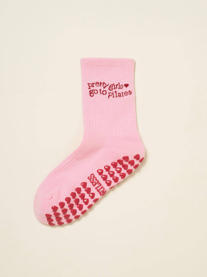PRETTY GIRLS GO TO PILATES GRIP SOCKS