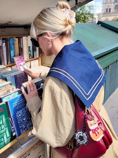 Hand-painted Kitten Bag Charm + Keychain