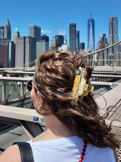 YELLOW TAXI HAIR CLIP