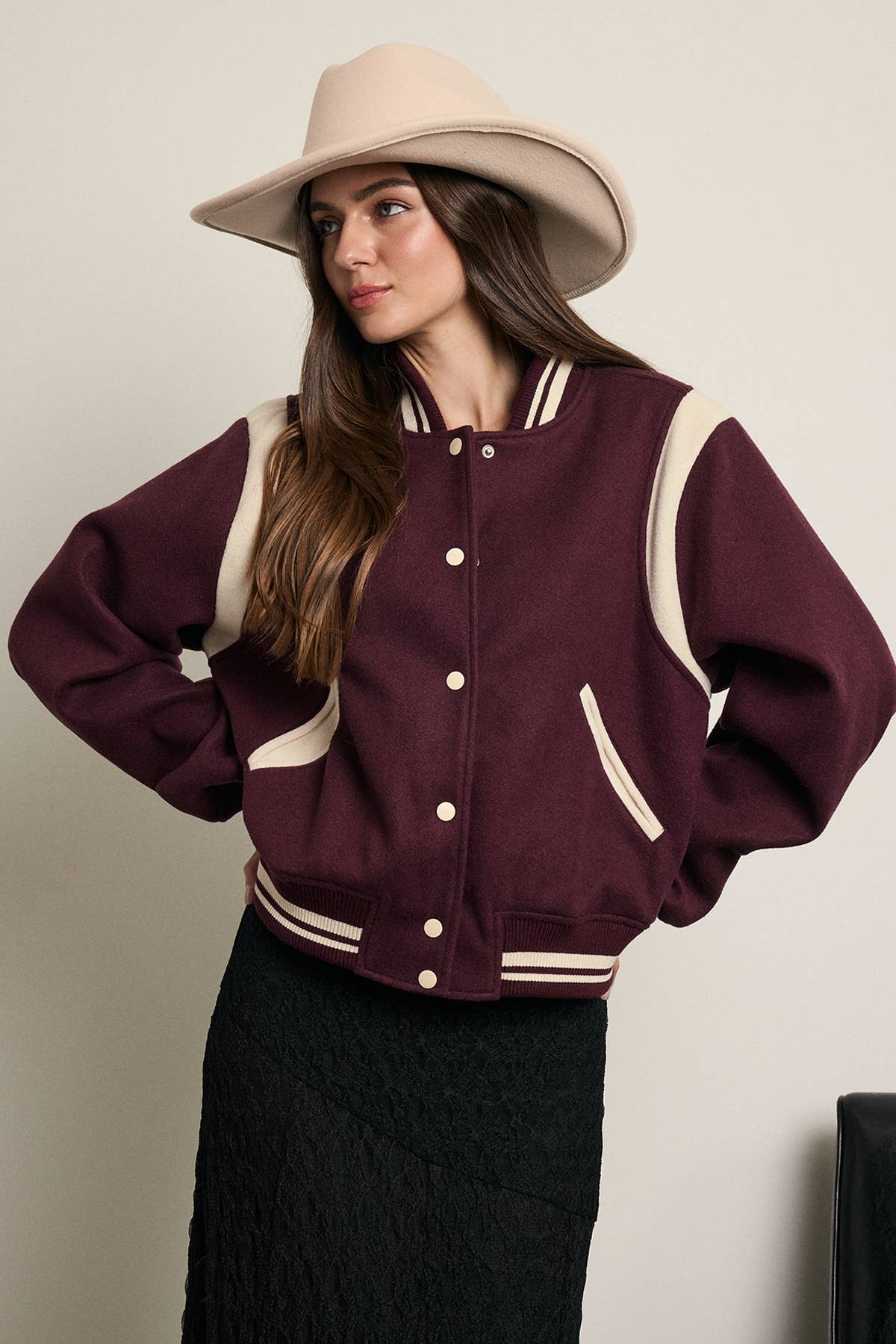 VINTAGE VARSITY BOMBER JACKET