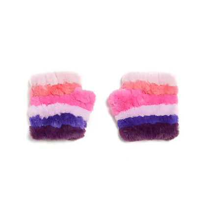 NEW FAUX FUR MITTENS