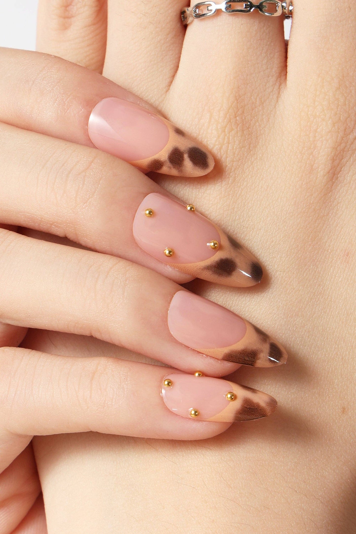 FRENCH LEOPARD PRESS ON NAILS