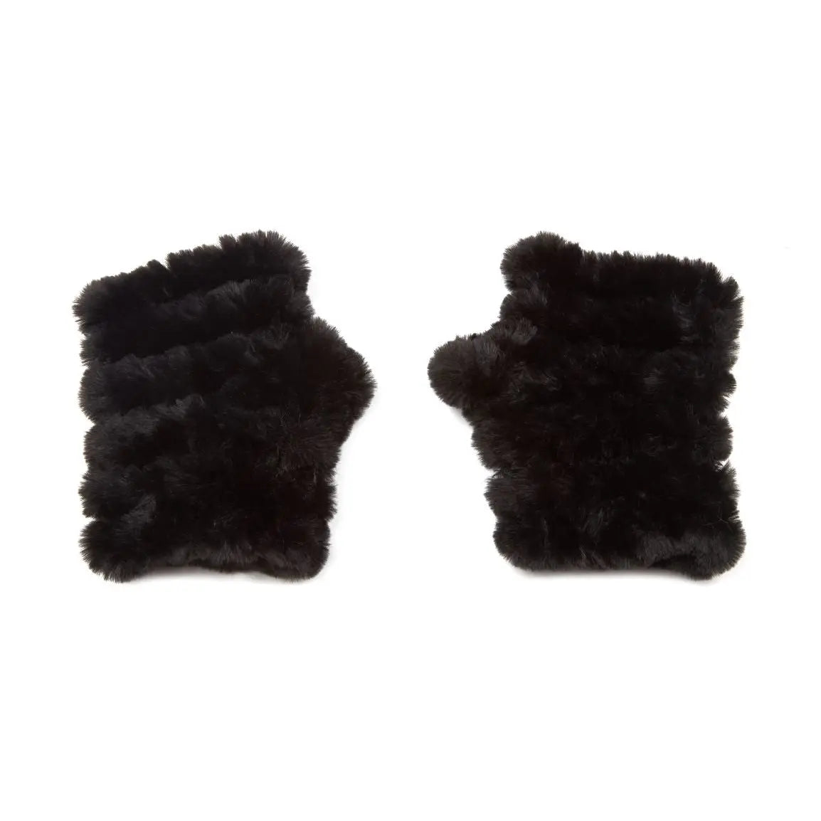 FAUX FUR MITTENS