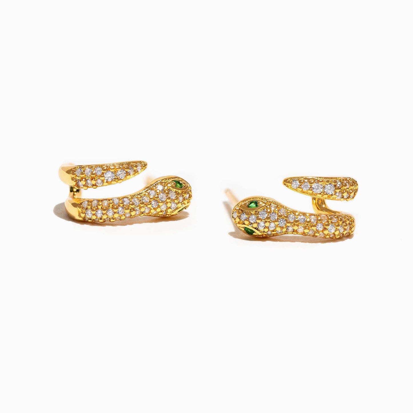 Snake Pavé Hoops