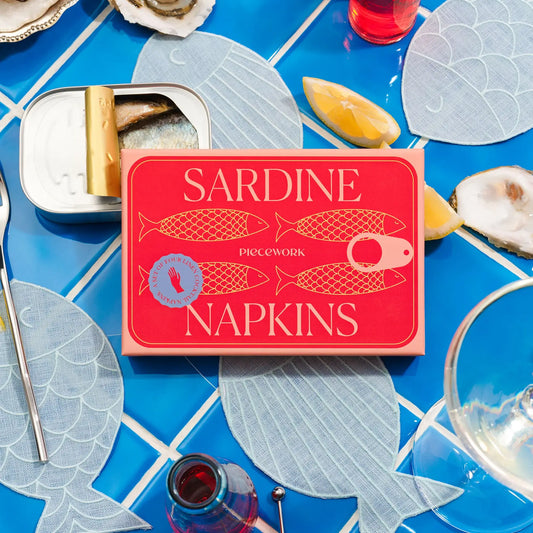 SARDINE LINEN NAPKIN SET